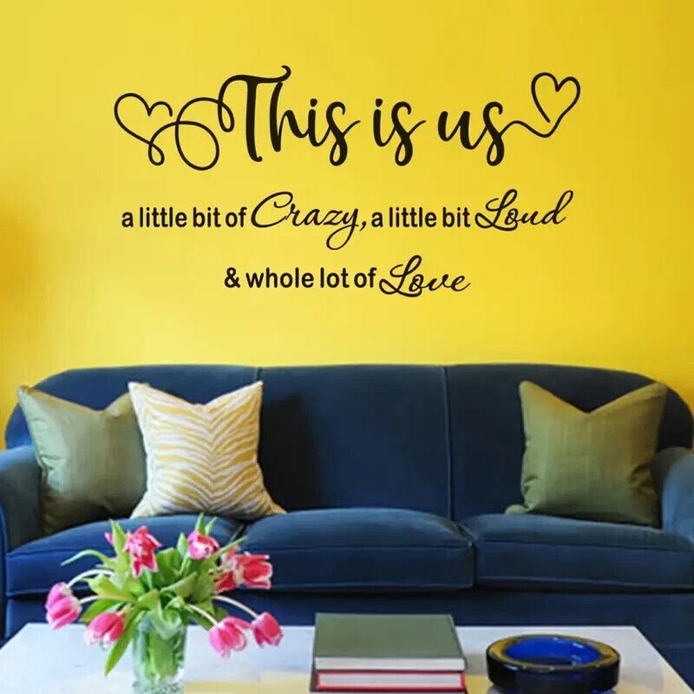 "This Is Us" Family Wall Decal 30" x 15" Home & Garden:Home Décor:Decals, Stickers & Vinyl Art Style Your Walls
